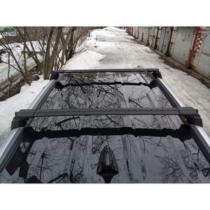 Поперечины TURTLE AIR V2 на интегриров.рейлинги HYUNDAI Palisade (2018-н.в.)черные