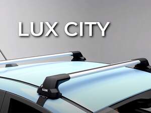 Багажные поперечины «LUX CITY» для Kia Rio IV седан 2017-н.в. крепление за дверные проемы. Черные