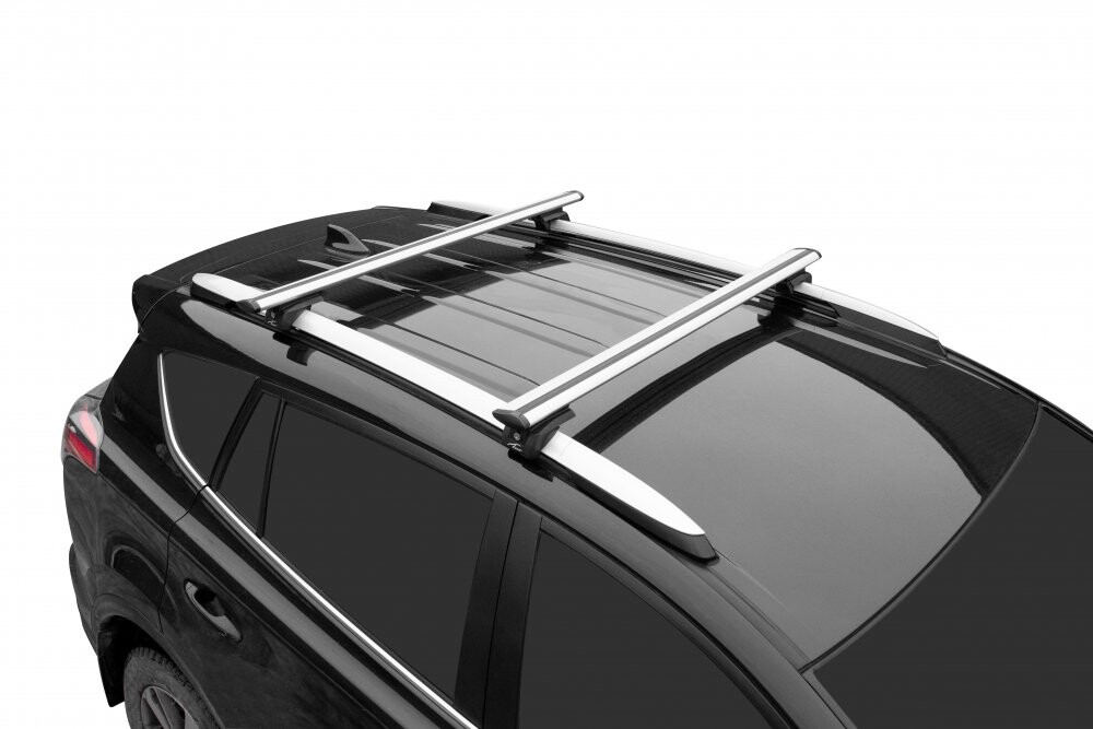 Багажник на рейлинги «LUX ЭЛЕГАНТ» с дугами 1,2м аэро-трэвэл (82мм) CHANGAN CS35 (2013-н.в.)