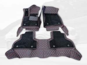 Коврики 5D из экокожи для Land Rover Range Rover Sport 2009-2013 черный/красный 70150