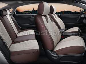 Комплект каркасных чехлов 5D «GOTHIC PLUS» кофе/кофе/кофе 27294