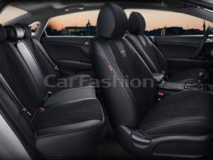 Комплект каркасных чехлов 5D «GOTHIC PLUS» т.серый/черный/серый 27290