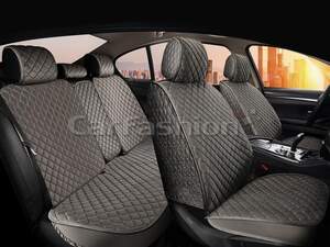 Комплект накидок «SULTAN PLUS» велюровых на весь салон серый/серый/серый 22721
