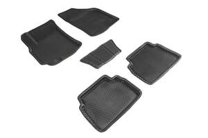 Коврики 3D EVA РОМБ Chevrolet Lacetti  черные (комплект)