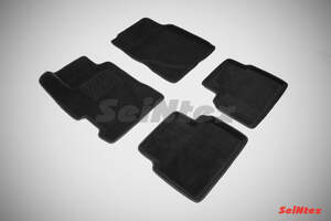 Коврики в салон текстильные SeiNtex 3D HONDA CIVIC VIII SEDAN  (2006-2012) черные