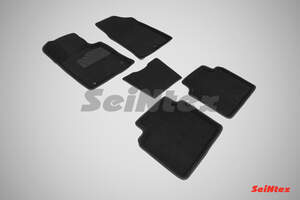 Коврики в салон текстильные SeiNtex 3D KIA Optima IV (2014-н.в) черные