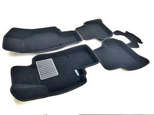 Коврики в салон текстильные Euromat 3D Business SKODA Yeti (2009-), черные (5 шт.)