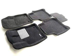 Коврики в салон текстильные Euromat 3D Business SKODA Kodiaq (2017-) серые (EMC3D)1