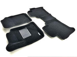 Коврики в салон текстильные Euromat 3D Business TOYOTA Fortuner II (2015-н.в.) черные (3шт.)