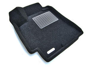 Коврики в салон текстильные Euromat 3D Business TOYOTA Highlander (2010-2013), черные (3 шт.)