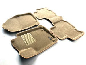 Коврики в салон текстильные Euromat 3D Business TOYOTA RAV4 IV (2013-2019) , бежевые (3 шт.)