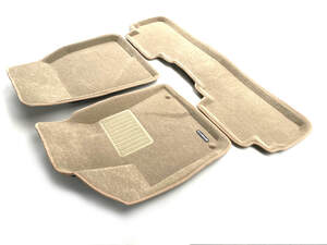 Коврики в салон текстильные Euromat 3D Business TOYOTA Highlander (3 2014-2019), бежевые (3 шт.)