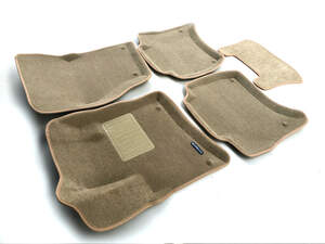 Коврики в салон текстильные Euromat 3D Business PORSCHE Cayenne (2010-2018), бежевые (5 шт.)