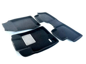 Коврики в салон текстильные Euromat 3D Business RENAULT Captur (2016-2018), черные (5 шт.)