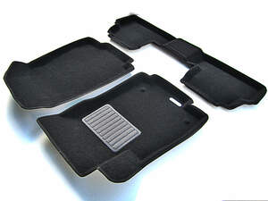 Коврики в салон текстильные Euromat 3D Business OPEL Mokka (2012-2017), черные (3 шт.)