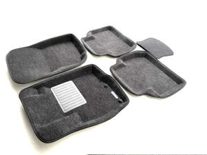 Коврики в салон текстильные Euromat 3D Business MITSUBISHI Outlander XL (2005-2018), серые (5 шт.)