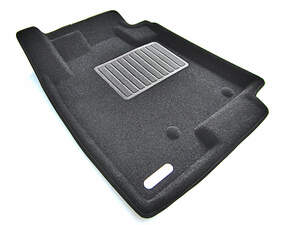 Коврики в салон текстильные Euromat 3D Business MITSUBISHI Pajero IV (2006-2018), черные (3 шт.)