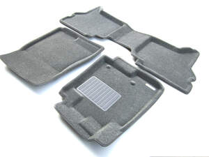 Коврики в салон текстильные Euromat 3D Business MITSUBISHI Pajero IV (2006-2018), серые (3 шт.)