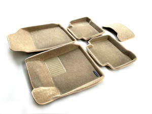 Коврики в салон текстильные Euromat 3D Business RENAULT Latitude (2010-2018), бежевые (5 шт.)