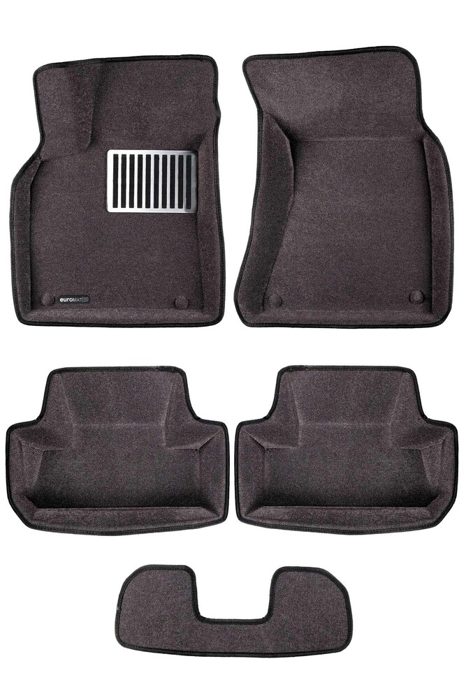Коврики в салон текстильные Euromat 3D lux AUDI Q5 (2008-2017), серые (5 шт.) Коврики в салон текстильные Euromat 3D lux AUDI Q5 (2008-2017), серые (5 шт.)