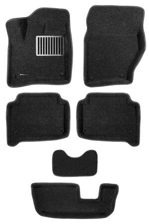 Коврики в салон текстильные Euromat 3D lux AUDI Q7 (2005-2015) (3-ий ряд) C5