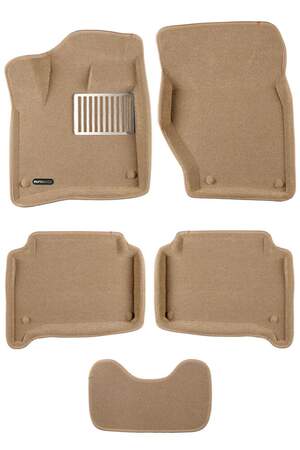 Коврики в салон текстильные Euromat 3D lux AUDI Q7 (2005-2014), бежевые (5 шт.)