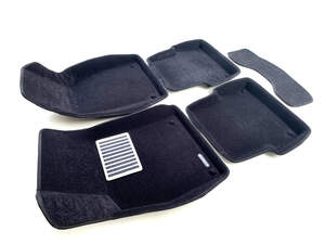 Коврики в салон текстильные Euromat 3D lux AUDI A7 (2010-2017), черные (5 шт.)