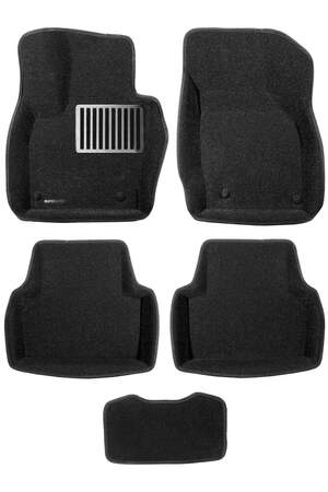Коврики в салон текстильные Euromat 3D lux AUDI Q3 (2012-2017), черные (5 шт.)