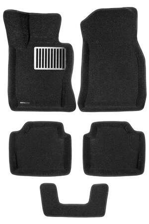 Коврики в салон текстильные Euromat 3D lux BMW 4 (F33/32) (2015-), черные (5 шт.)