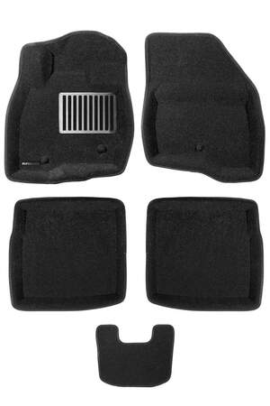 Коврики в салон текстильные Euromat 3D lux FORD Explorer (2011-2018), черные (5 шт.)