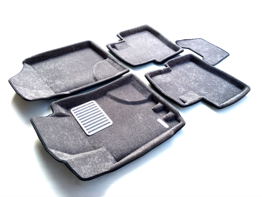 Коврики в салон текстильные Euromat 3D lux HYUNDAI i30 (2009-2011), серые (5 шт.) Коврики в салон текстильные Euromat 3D lux HYUNDAI i30 (2009-2011), серые (5 шт.)