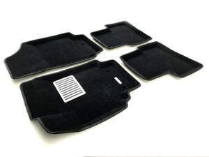 Коврики в салон текстильные Euromat 3D lux HYUNDAI Creta (2016-2017), черные (5 шт.)