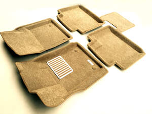 Коврики в салон текстильные Euromat 3D lux Jeep Grand Cherokee (2010-2017), бежевые (5 шт.)