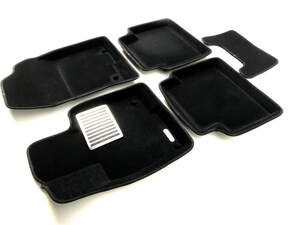 Коврики в салон текстильные Euromat 3D lux MAZDA CX-3 (2017-н.в.), черные (5 шт.)