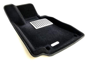 Коврики в салон текстильные Euromat 3D lux MERCEDES C-class W205 (2015-2018), черные (5 шт.)