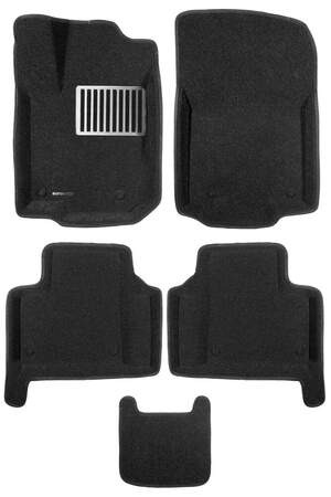 Коврики в салон текстильные Euromat 3D lux MERCEDES GL-class X166 (2012-2018), черные (5 шт.)