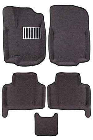 Коврики в салон текстильные Euromat 3D Lux MERCEDES W166 (ML,GL,GLE,GLS-Class) (2015-2019) серые