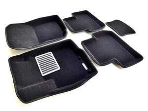 Коврики в салон текстильные Euromat 3D lux Peugeot 4008 (2012-2018), черные (5 шт.)