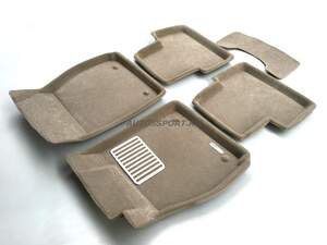 Коврики в салон текстильные Euromat 3D lux CHEVROLET Malibu (2012-2017), бежевые (5 шт.)