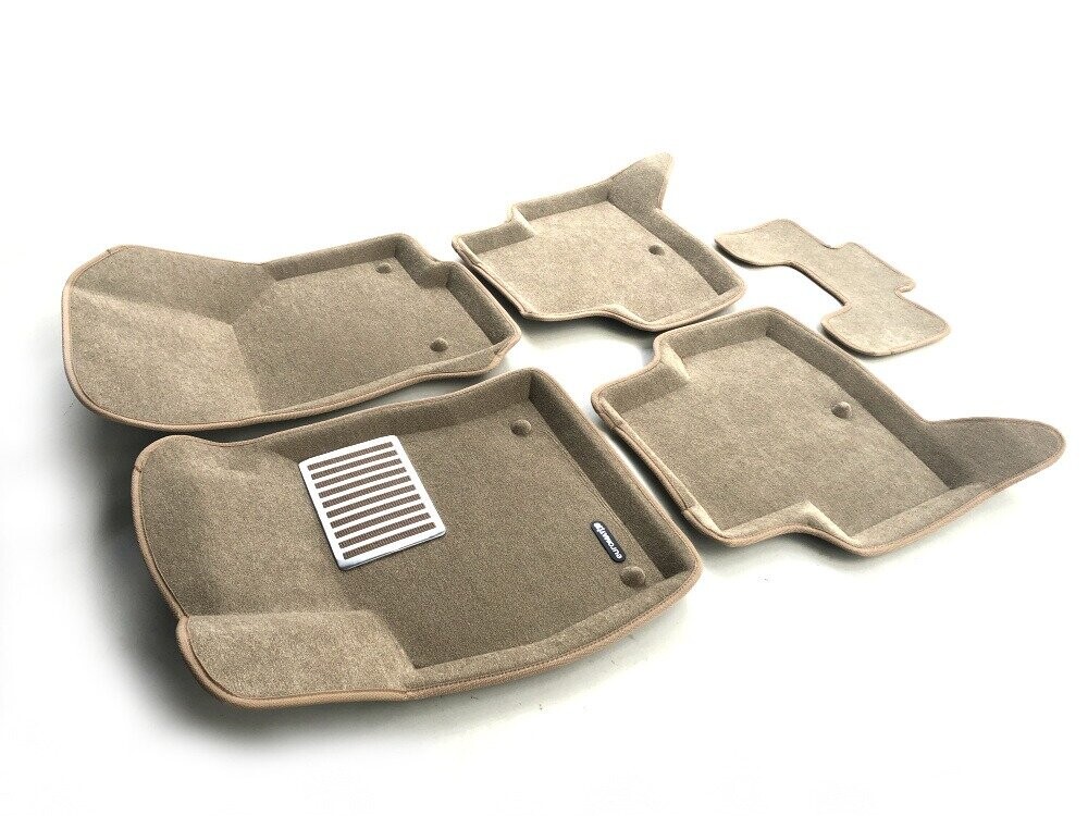 Коврики в салон текстильные Euromat 3D lux VW Golf 7 (2013-2018), бежевые (5 шт.) Коврики в салон текстильные Euromat 3D lux VW Golf 7 (2013-2018), бежевые (5 шт.)