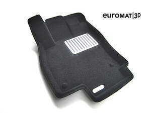 Коврики в салон текстильные Euromat 3D lux SUBARU Outback III (2002-2009), черные (5 шт.)