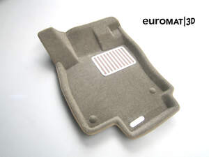 Коврики в салон текстильные Euromat 3D lux TOYOTA Land Cruiser Prado 150 (2009-2014), бежевые (5 шт.)