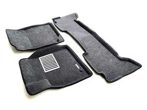 Коврики в салон текстильные Euromat 3D lux LEXUS LX 470 (1998-2003), серые (3 шт.)