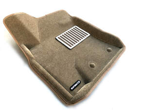 Коврики в салон текстильные Euromat 3D lux TOYOTA Land Cryiser 200 (2007-2012), бежевые (3 шт.)