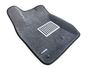 Коврики в салон текстильные Euromat 3D lux TOYOTA Land Cruiser Prado 120 (2003-2010), серые (5 шт.)