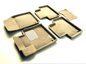 Коврики в салон текстильные Euromat 3D lux VOLVO XC 90 (2015-2018), бежевые (5 шт.)