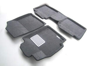 Коврики в салон текстильные Euromat 3D lux TOYOTA Camry VI, VII (2006-2018), серые (3 шт.)