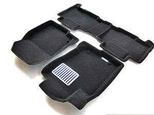 Коврики в салон текстильные Euromat 3D lux TOYOTA RAV4 IV (2013-2019) , черные (3 шт.)