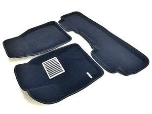 Коврики в салон текстильные Euromat 3D lux TOYOTA Highlander (3 2014-2019), черные (3 шт.)