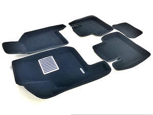 Коврики в салон текстильные Euromat 3D lux Lada Priora (2007-2018), черные (5 шт.)